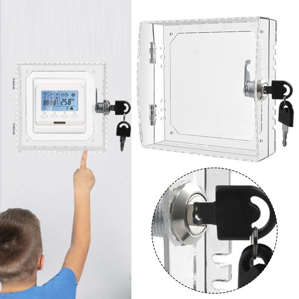 Lockable Transparent Guard Box for Energy Efficient Temperature Control