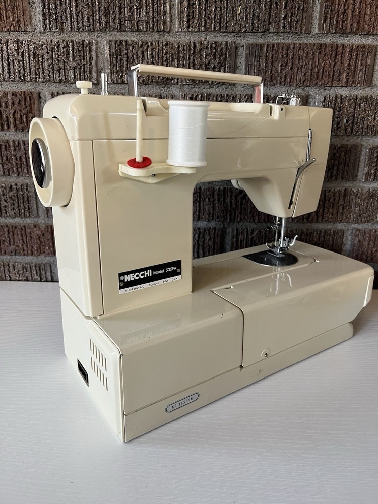 Necchi Sewing Machine 535FA W Foot Pedal Tested Working Nice