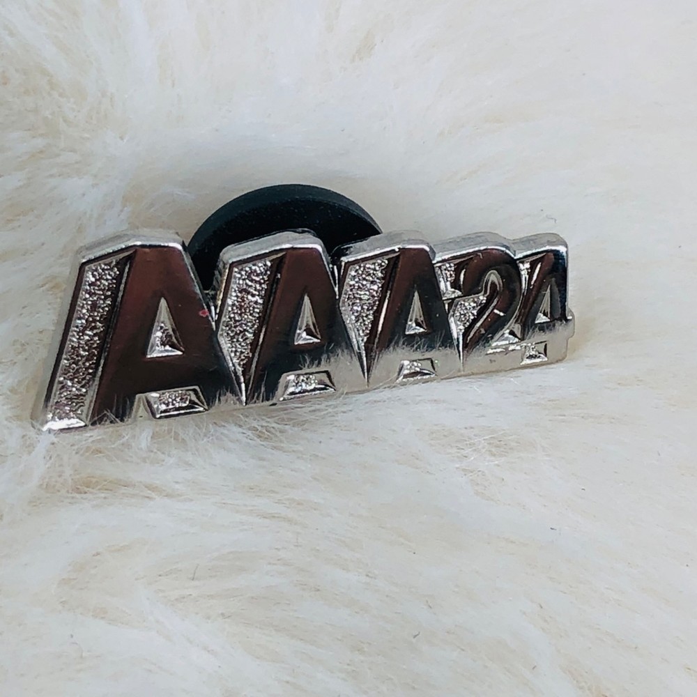 AAA24 Movie Membership A24 Member Silver Tone Lapel Pin