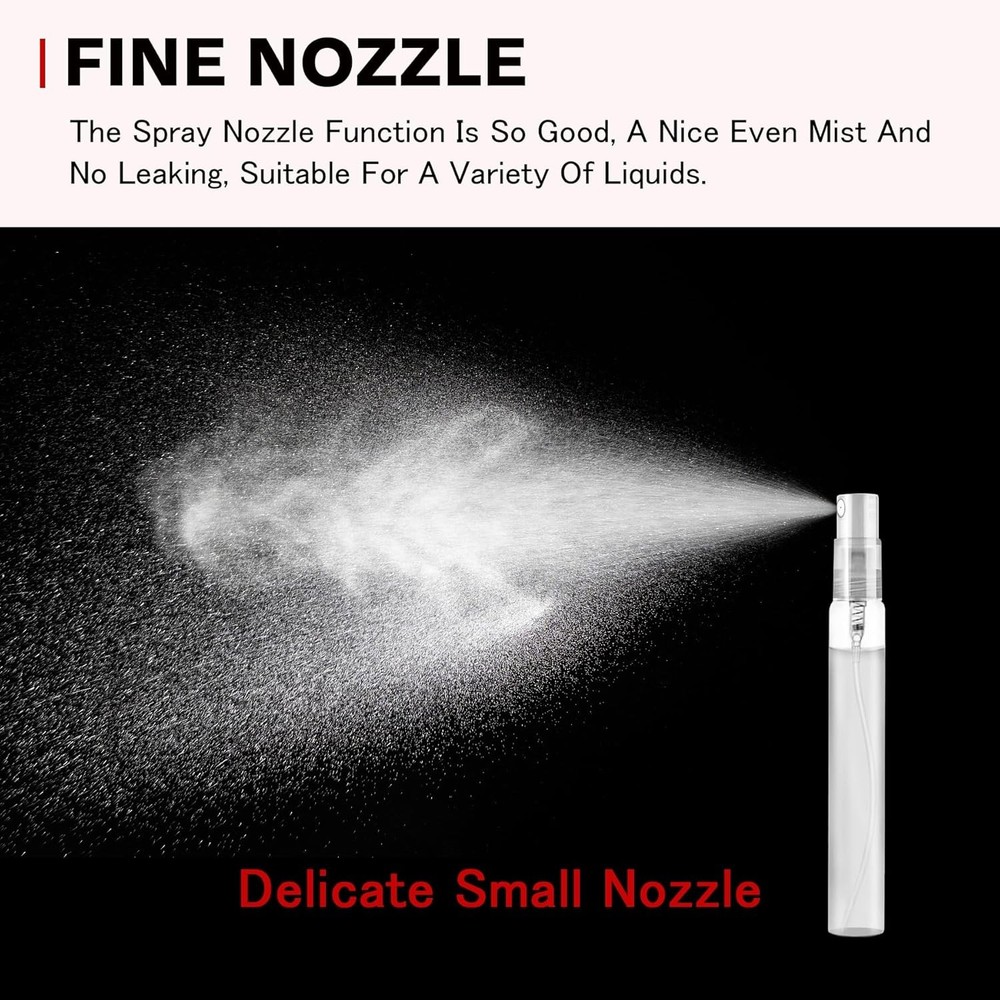 Mini Spray Bottle 10Ml, Refillable Glass Spray Bottle, Glass Bottle Atomizer,