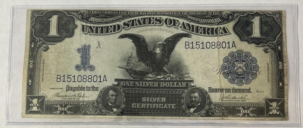 1899 $1 Black Eagle Silver Certificate ~ Circulated - Nice Note