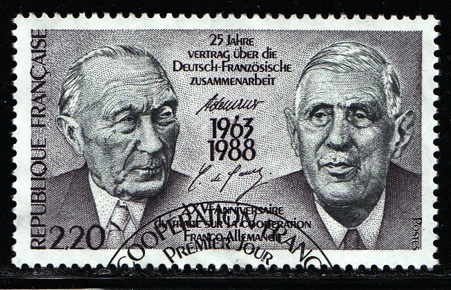 France 2636 Stamped Cooperation 1988 Community Issue