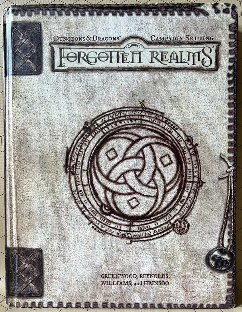 Forgotten Realms Campaign Sourcebook D&D 3.0 Complete With Faerun Map.  NM-