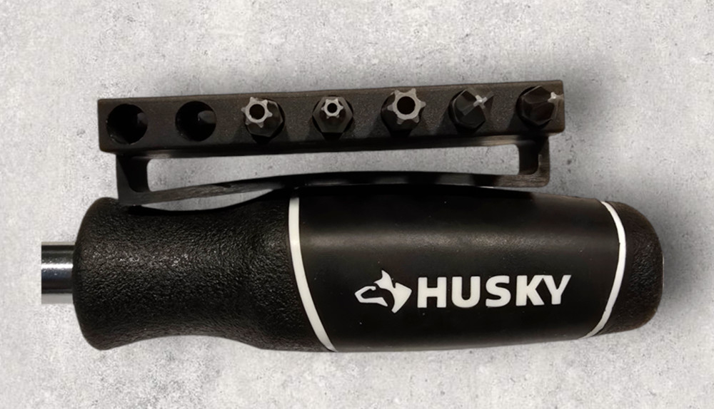 Husky 37-In-1 Screwdriver Nutdriver Tool Tamperproof Philips Straight Blade Bits