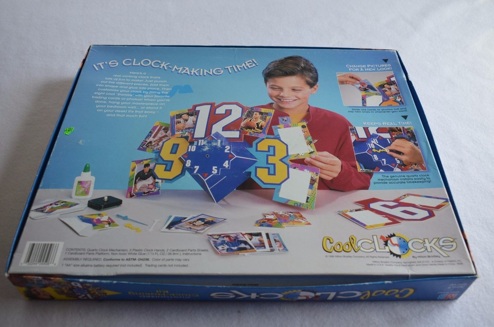 Cool Clocks Kids Clock Making Kit Customized New Milton Bradley