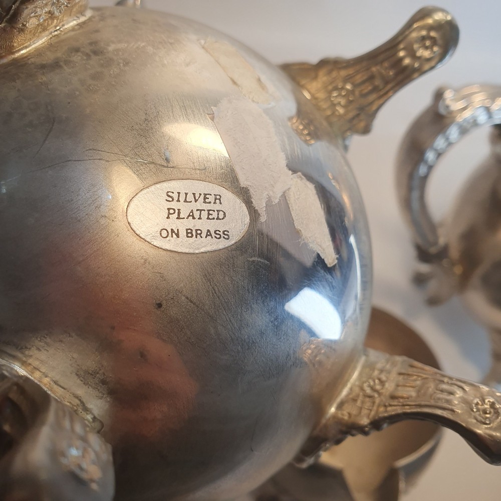 Vintage Silver Plated 4 psc Coffee/Tea Set (61)