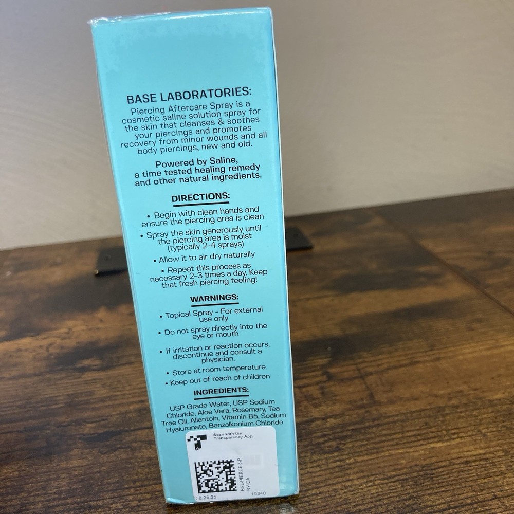 Base Labs Piercing After Care Spray 4oz