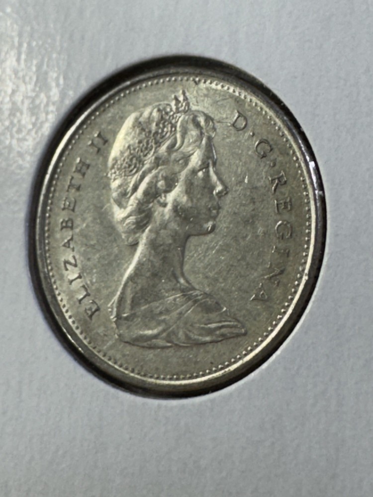 1968 Canada 25 Cents Silver Coin