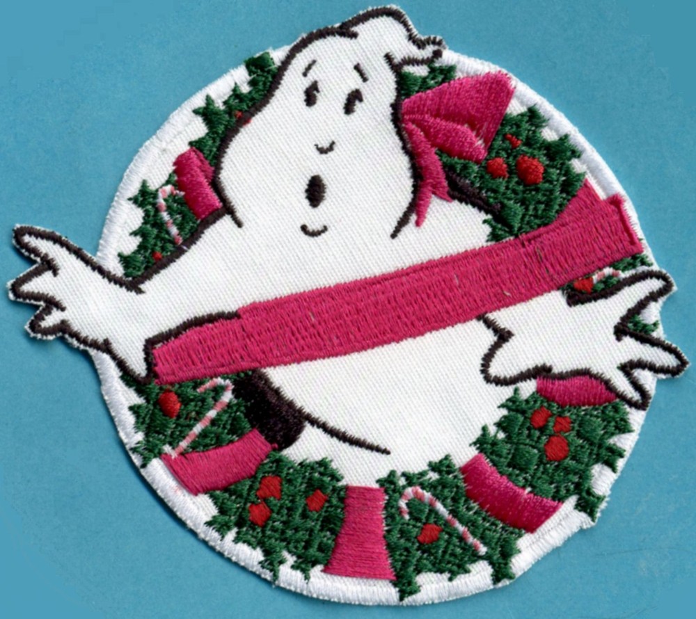 Christmas / XMAS Ghostbusters No Ghost Embroidered Iron on Holiday Patch