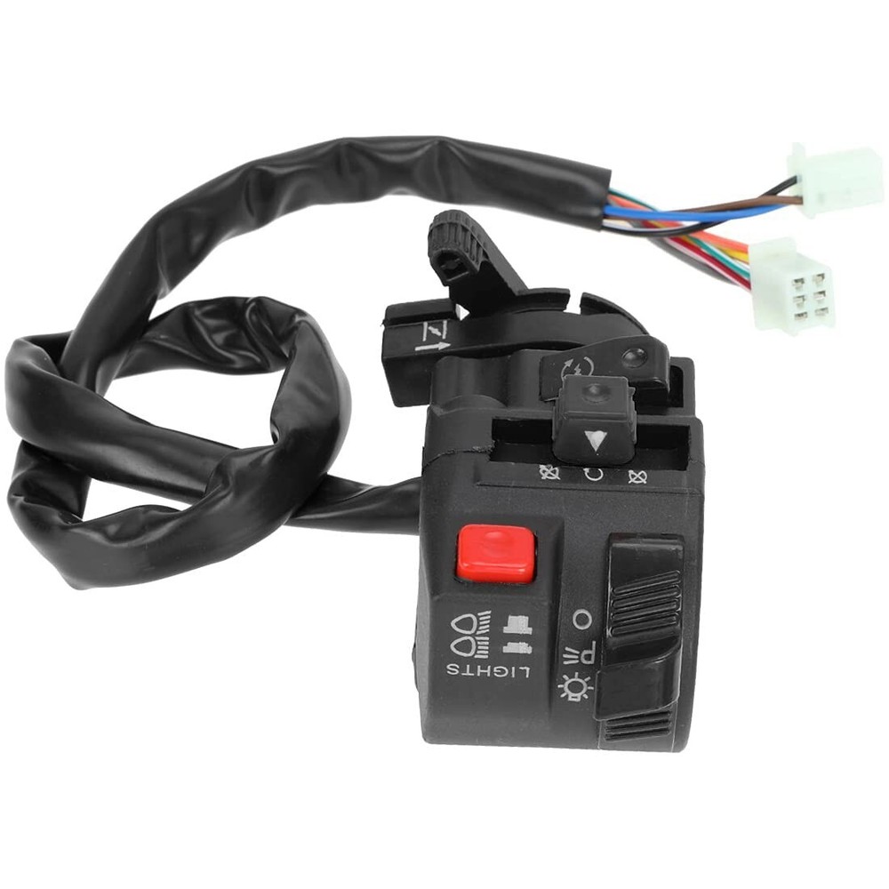 5 Function 9 Wire Left Starter Kill Light Choke Switch Assembly For 150cc 200c