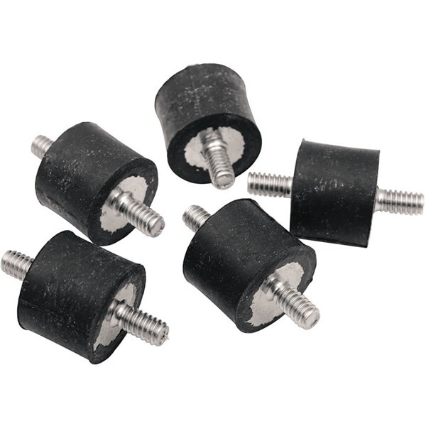 Drag Specialties Heavy-Duty Vibration Mount - 1/4"-20 x 1/2" - 5-Pack