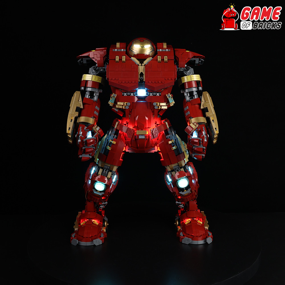 LED Light Kit for Hulkbuster - Compatible with LEGO® 76210 Set (Classic Version)