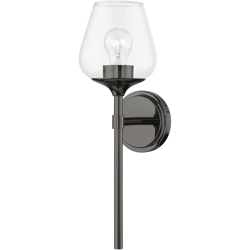 Livex Lighting 17471-46 Willow Bathroom Vanity Light Black Chrome