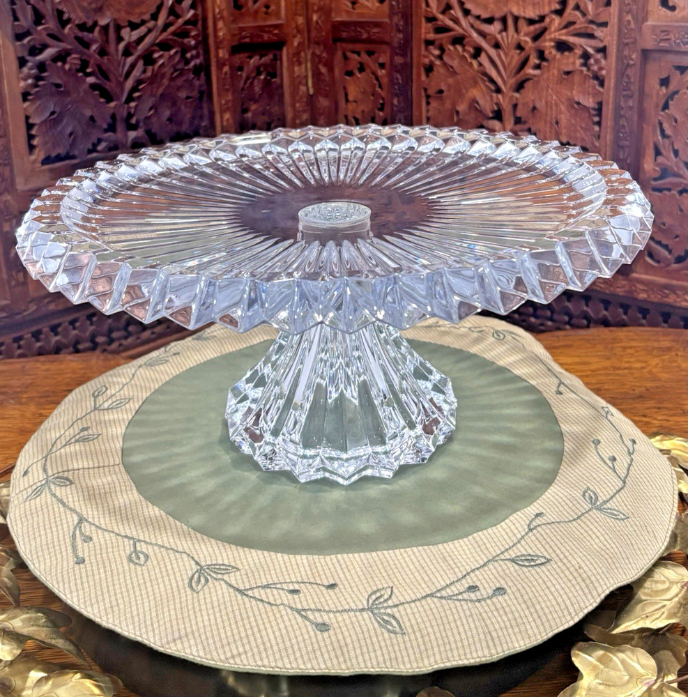Mikasa Crown Jewel 13" Round Cake Plate (NIB)