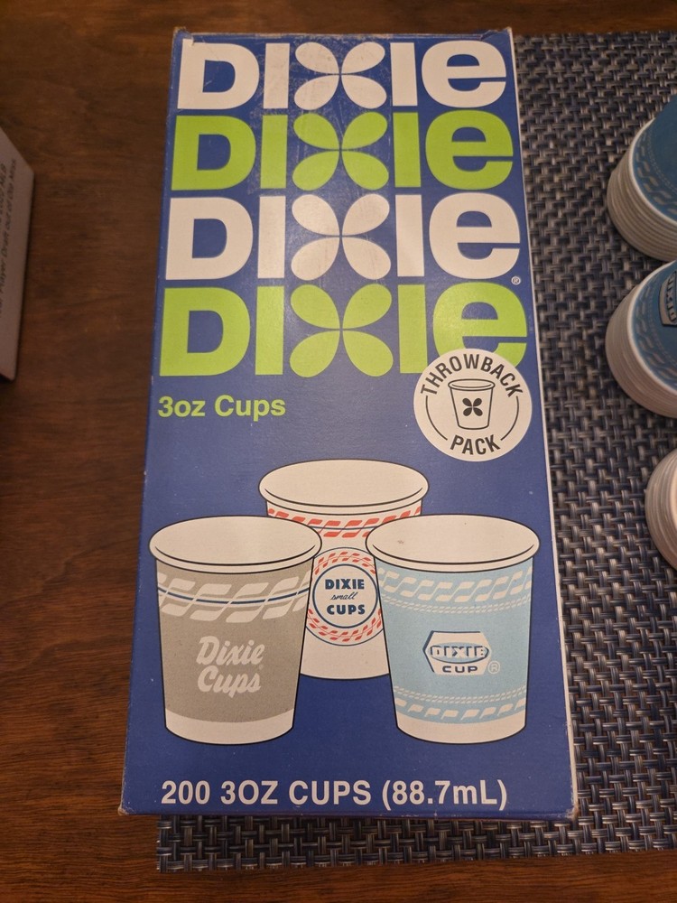 Dixie 3oz Bathroom Cups Throwback Pack 1950's Melody Designs 95 Count Open Box