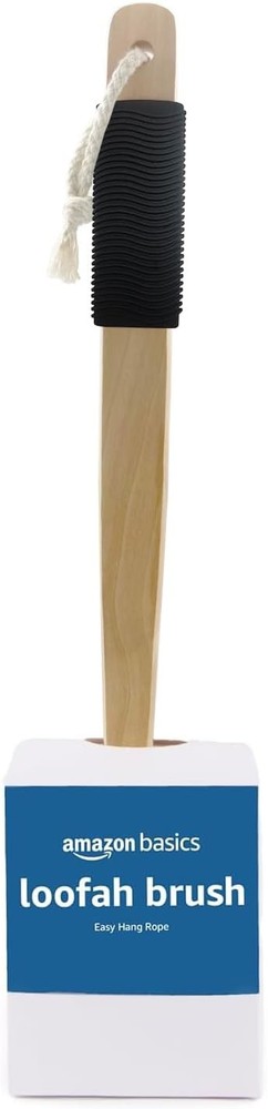 Amazon Basics Bath and Shower Loofah Sponge Back and Body Scrubber. Exfoliating