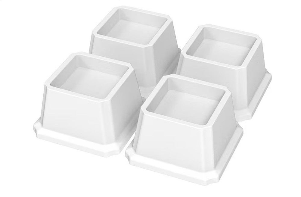 Set Of 4  Bed Sofa Table Risers 2" Heavy Duty White