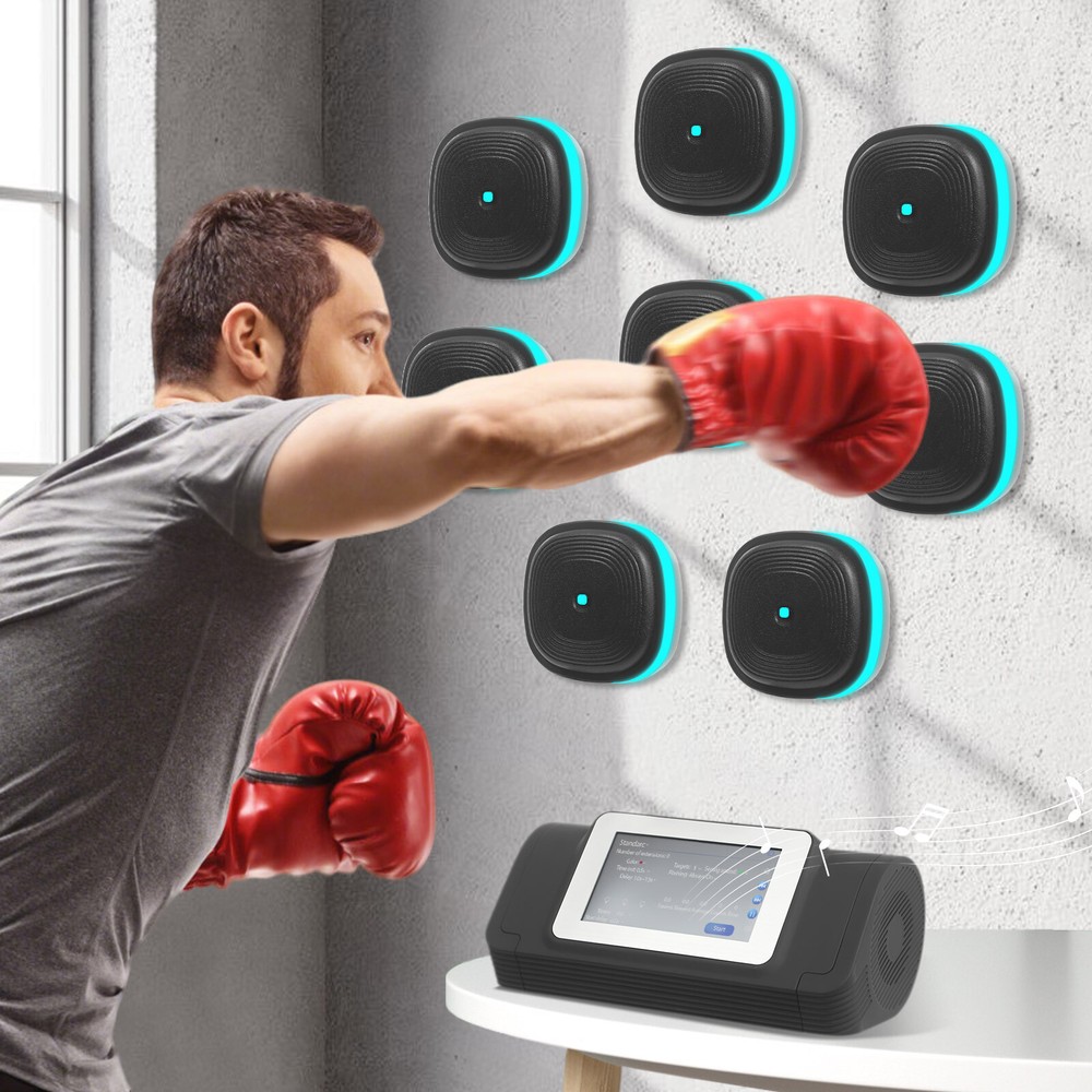 Split Musical Boxing, Punching Machine, Split Musical Boxing With 8 Targets