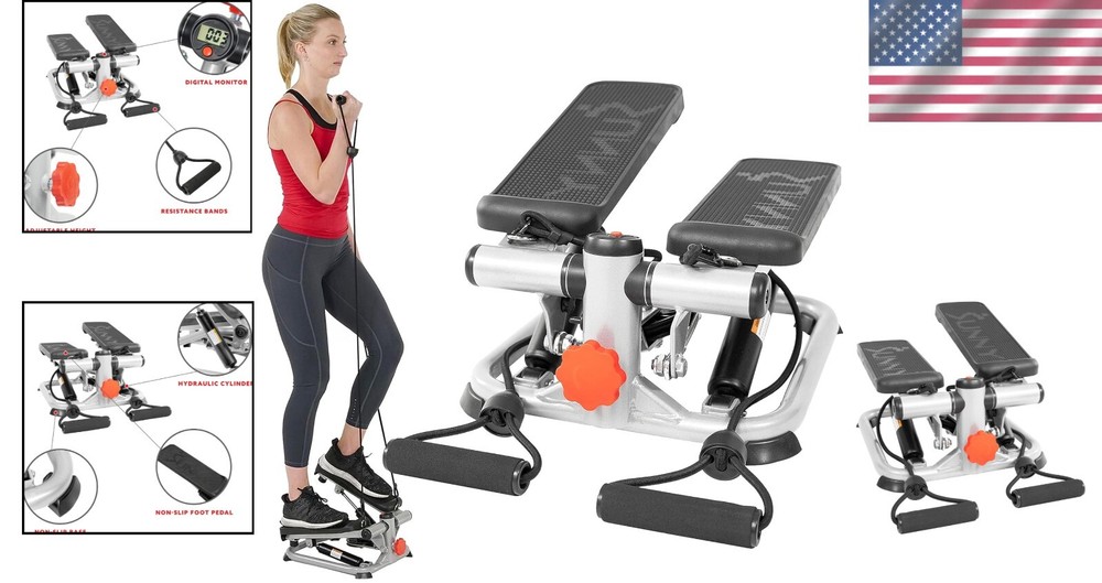 Versatile 2-in-1 Stepper Machine - Adjustable Resistance & User-Friendly Design