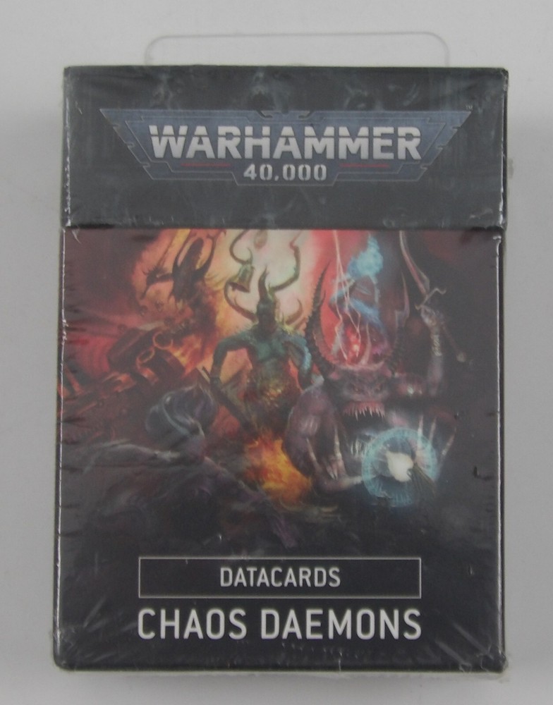 Warhammer 40K Datacards Chaos Daemons NEW SEALED Games Workshop 2022