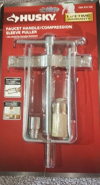 Husky Faucet Handle Compression Sleeve Puller with Adapters
