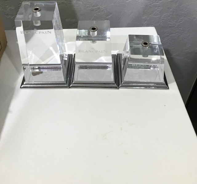 BLANCPAIN 3PCS STANDS WITH HOLDERS
