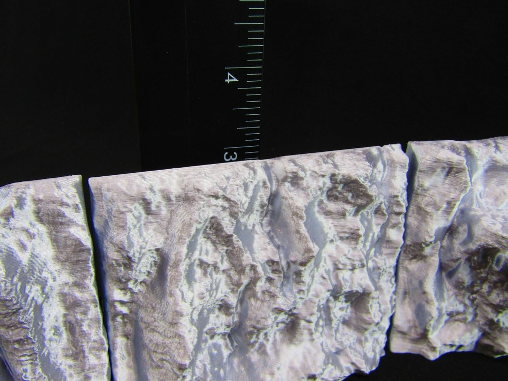 6pc Solid Wall Modular Cliff Scatter Terrain Scenery 3D Printed Mini Miniature