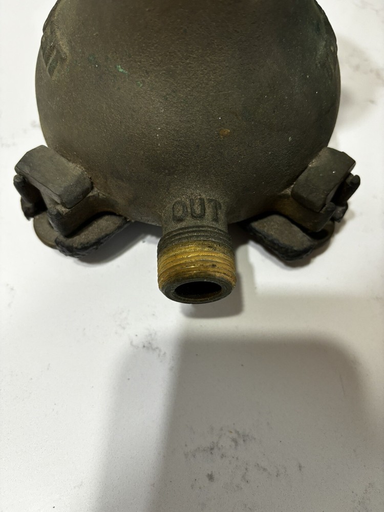 Vintage Brass Water Meter Neptune Trident Complete
