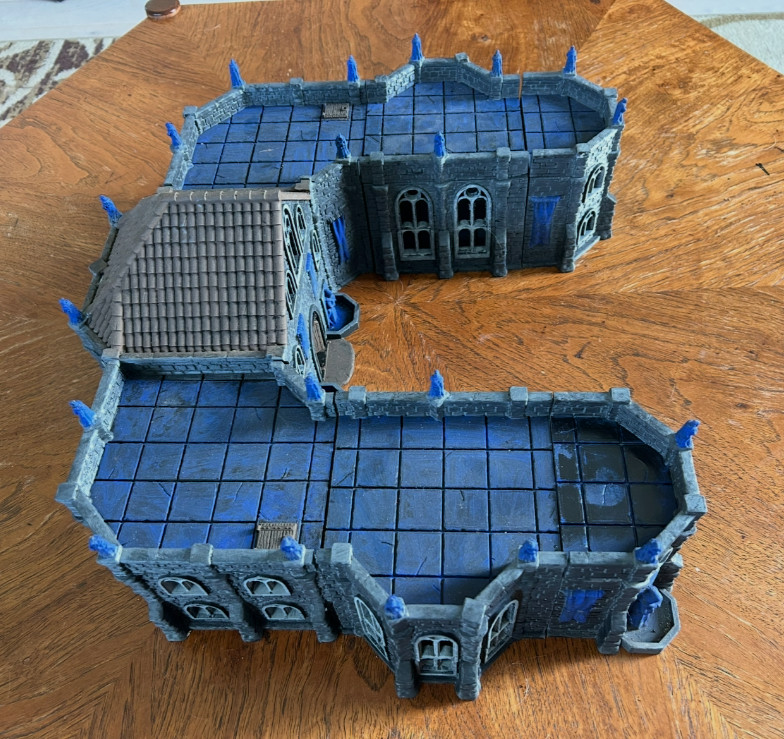 DrakenStone Great Library, 3D printed 28mm terrain for tabletop RPGs