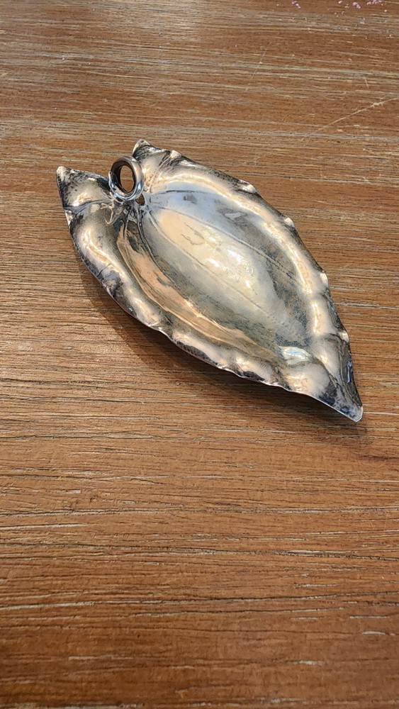Rare PEER SMED Sterling Silver Leaf Footed Dish/Bowl Signed
