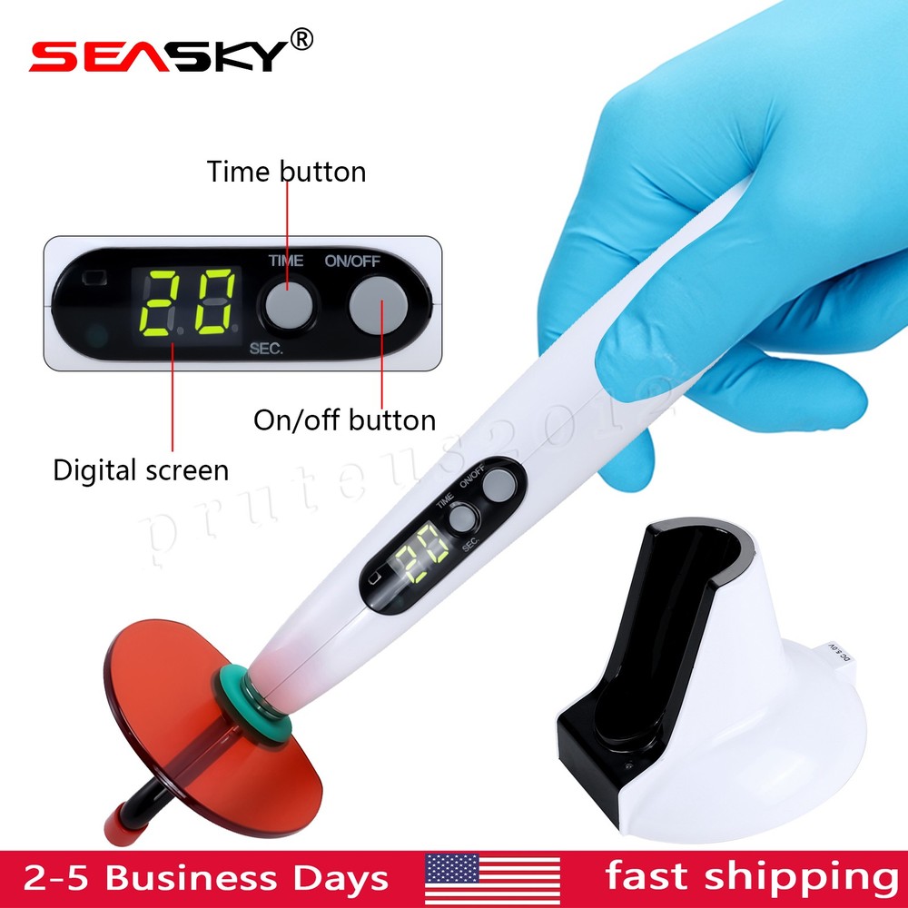 LED-B Dental Curing Light Lab Lamp Wireless 5 Second Cure 1400mw