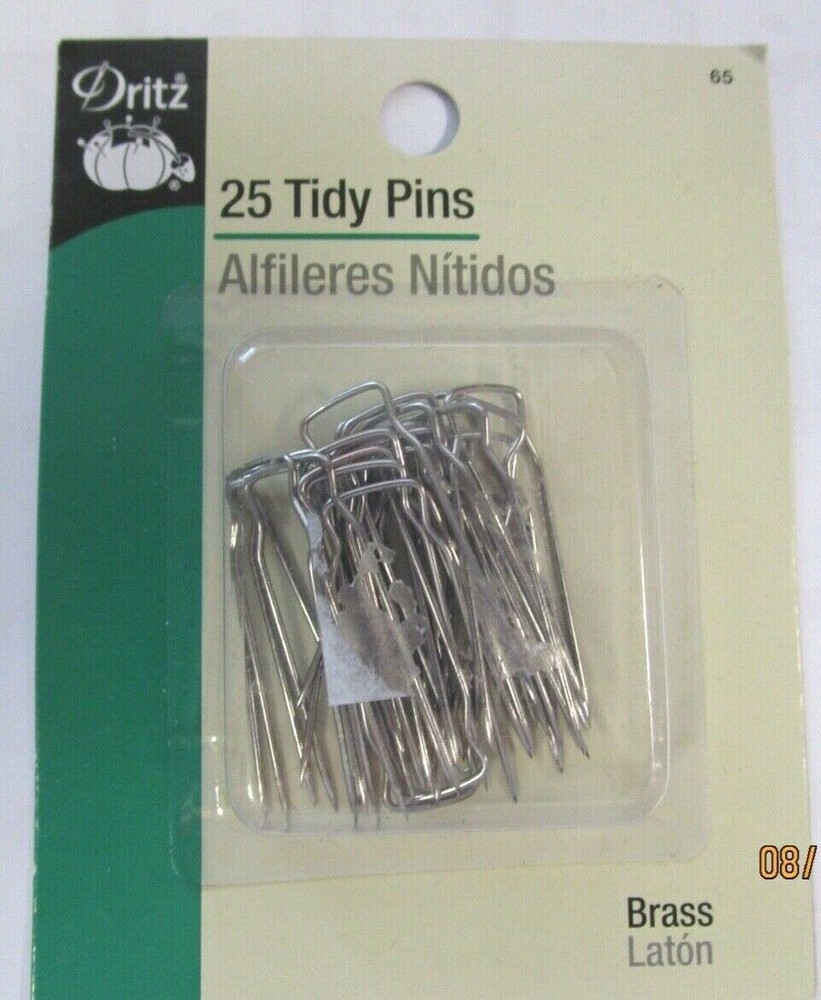 DRITZ..TIDY PINS..25..BRASS