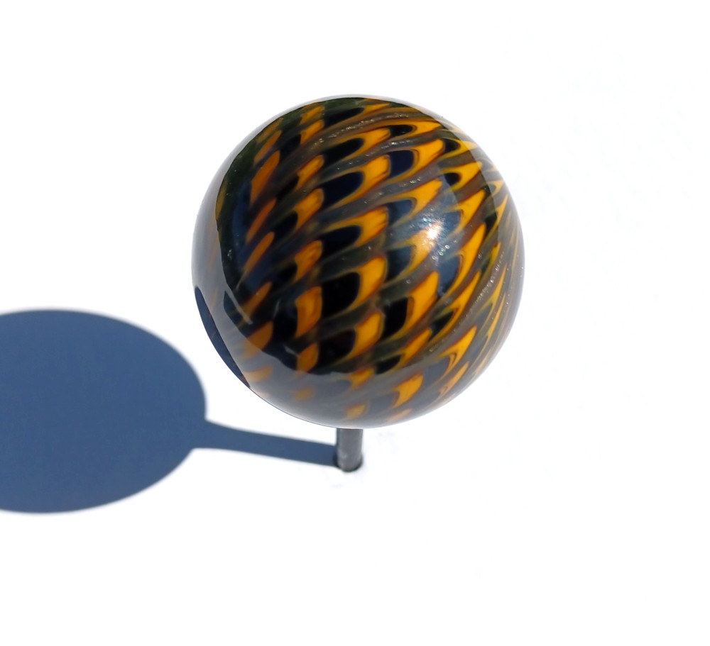 Gold Lutz Marble 1 1/2 + Inches