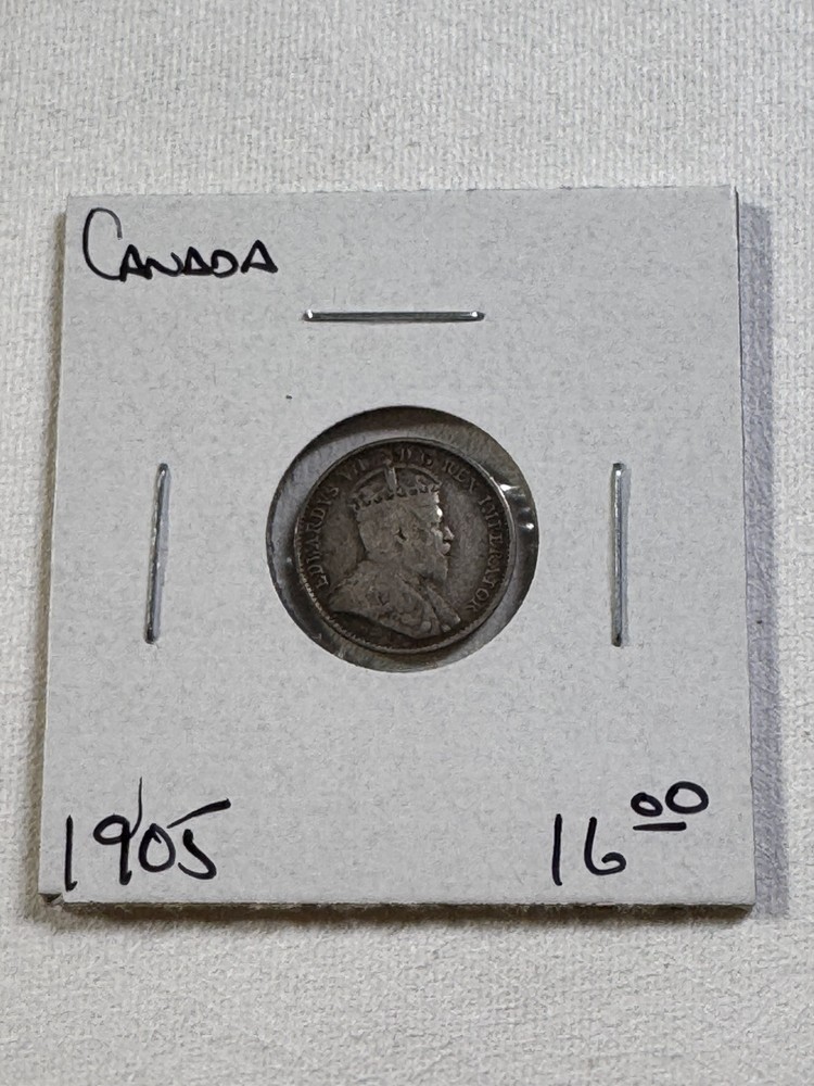 1905 Canada 5 Cents Silver Coin