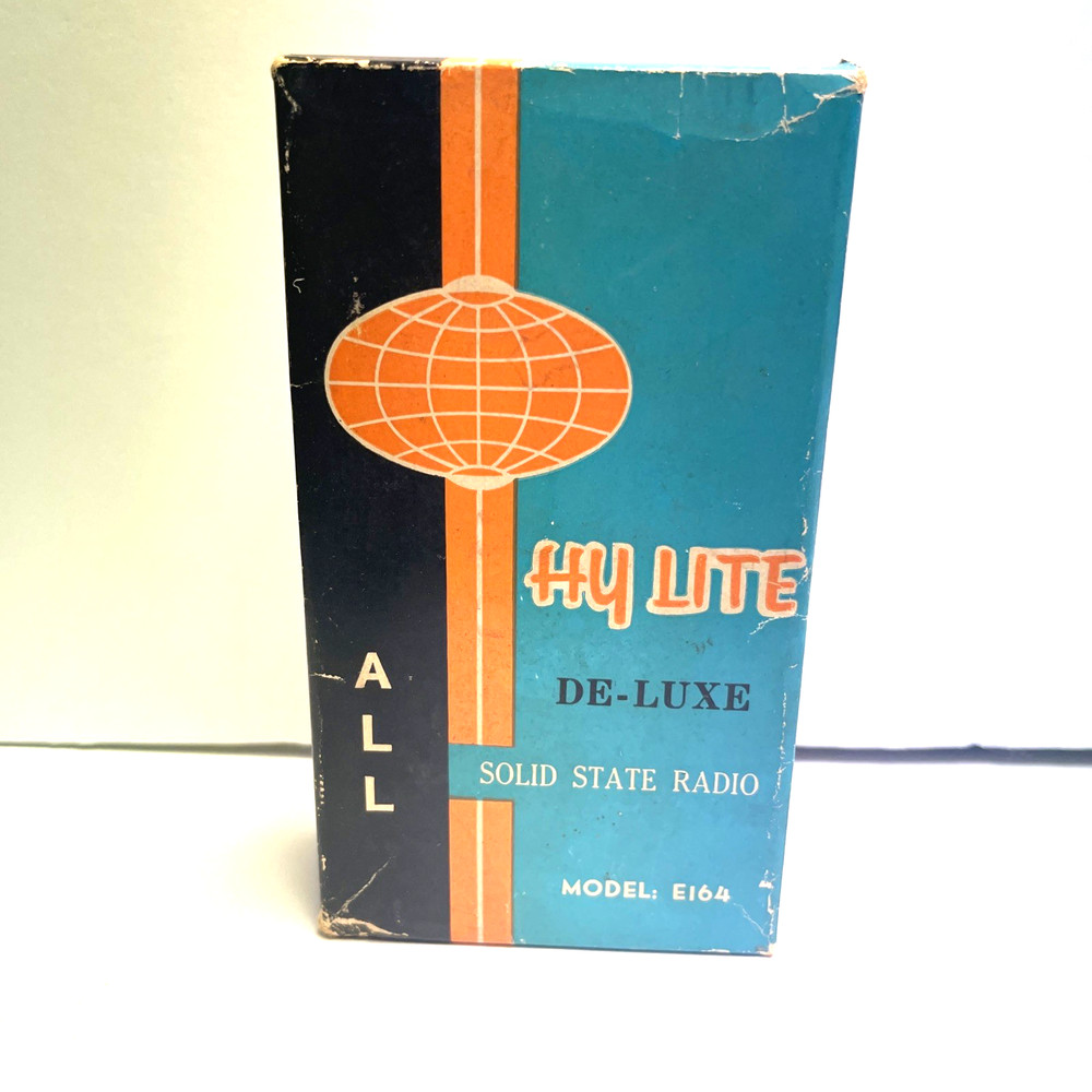 1950's HY LITE DE-LUXE SOLID STATE RADIO MODEL E 164 IN ORIGINAL BOX