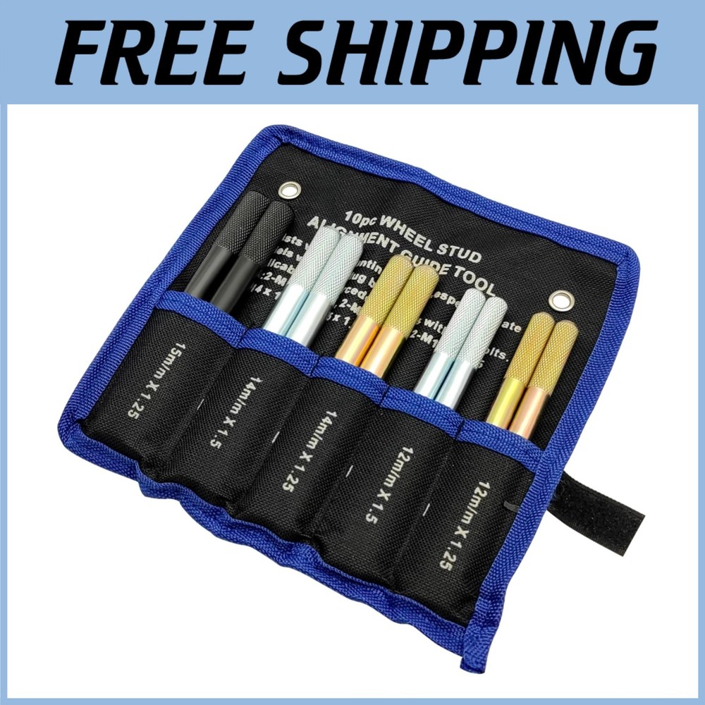 Wheel Alignment Pin Set 10PC - Lug Bolt Guide Tool