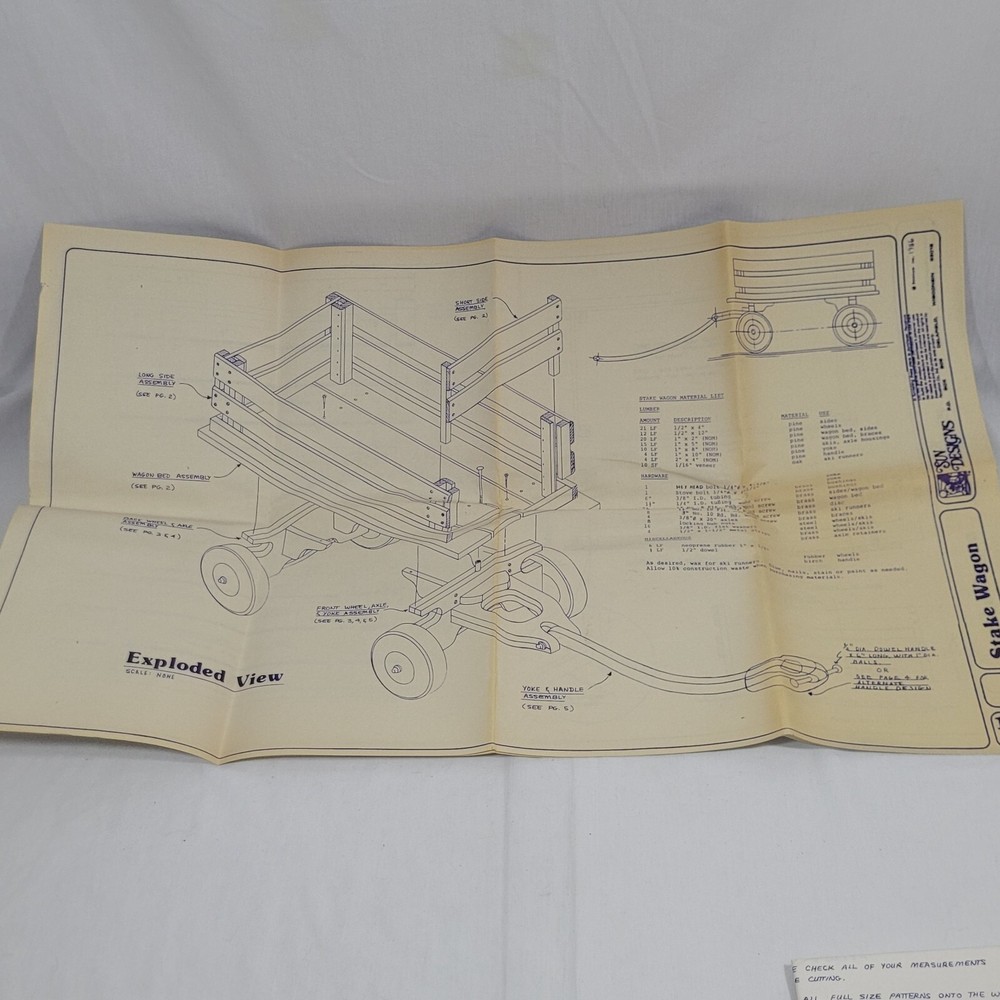 Woodworking Plans Projects Fire Engine Stake Wagon Sparky Horse Patterns Vintage