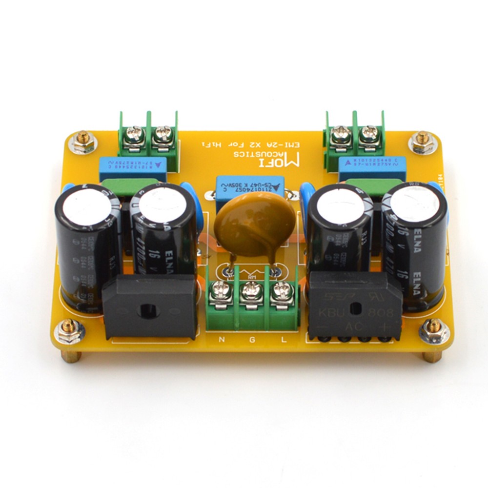 1pc HiFi AC Power Line Dual EMI Filter Module 440W Version Board