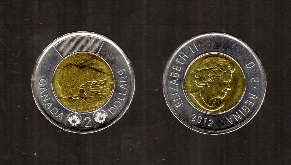2012 NEW GENERATION SECURITY POLAR BEAR DESIGN TWOONIE (2$)