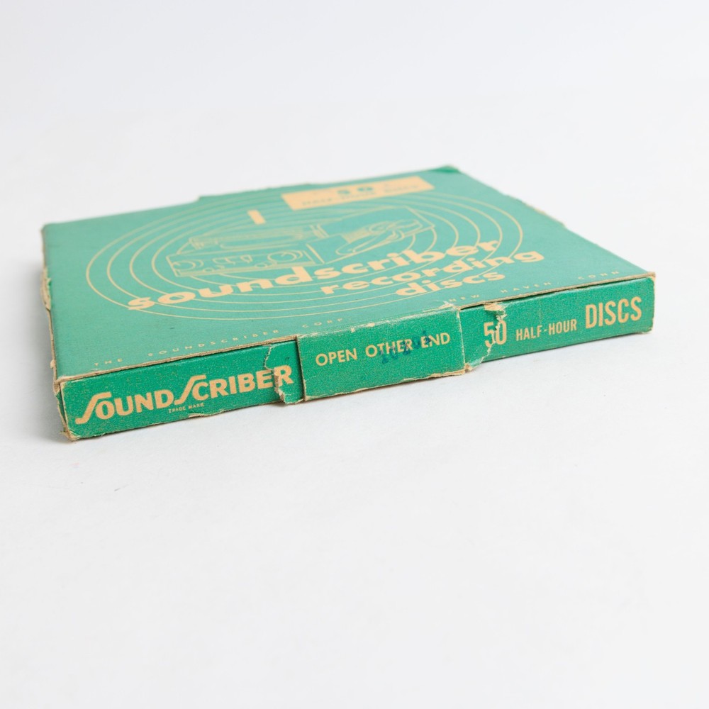 Vintage Soundscriber Recording discs Half Hour Discs