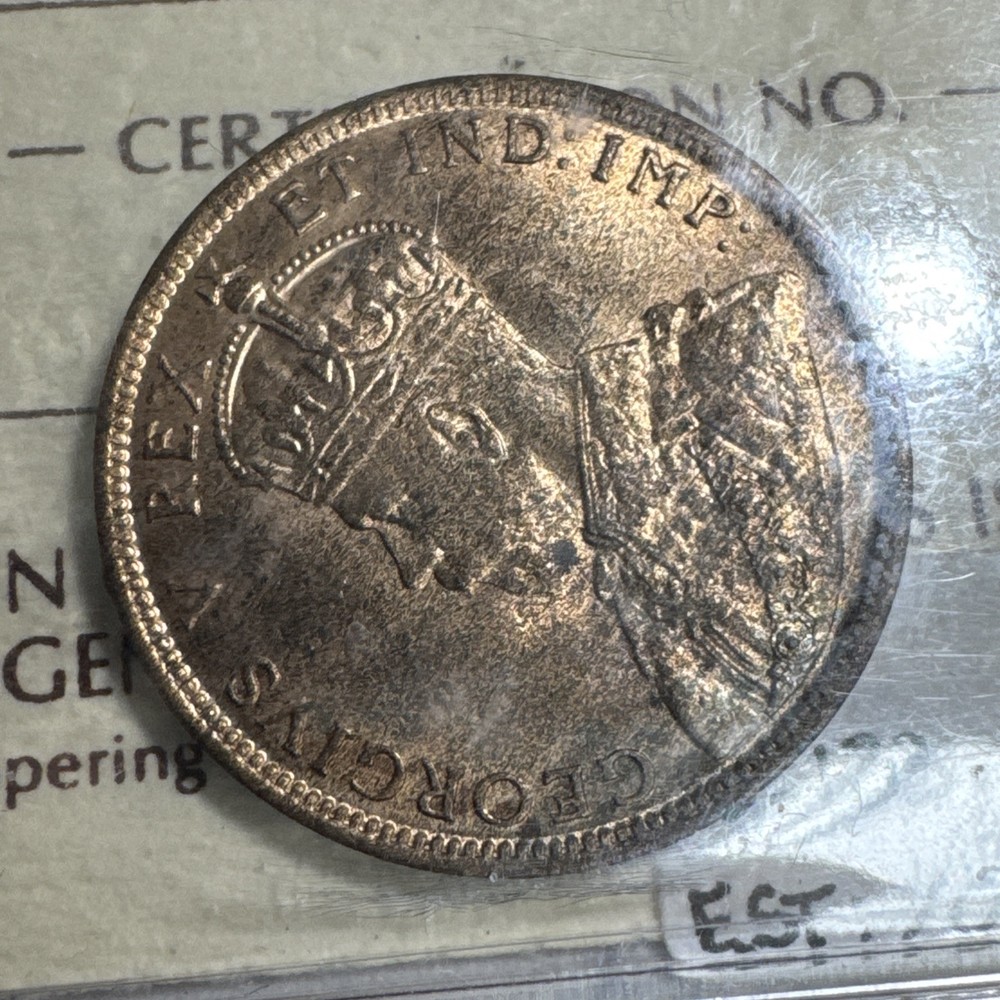 Canada 1911 1c Large Cent MS-63 RED, ICCS