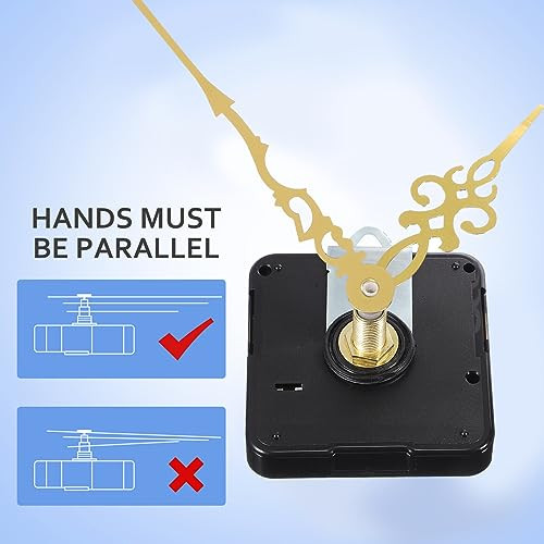 4Pcs Quartz Clock Mechanism Kit, Clock Numerals Kit, Quartz Clock Movement