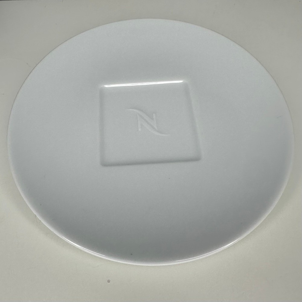 Nespresso White Ceramic Serveware Plate