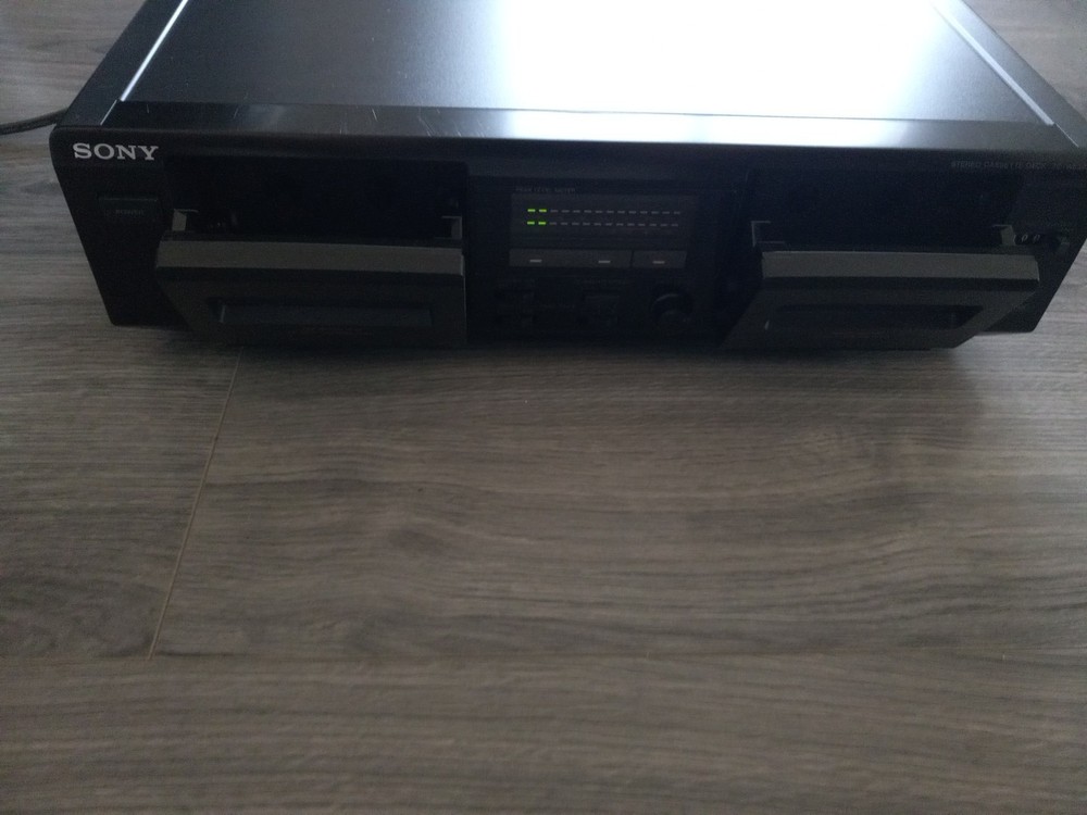 Sony TC-WE305 Dual Cassette Deck Tested Works "Please Read Description"