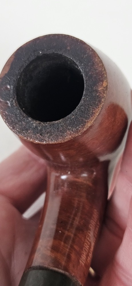 Vintage Italy Imported Briar Fireside Bent Smoking Pipe