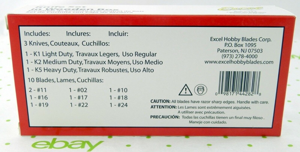 Hobby Tool Set in Wooden Box - Excel #44282