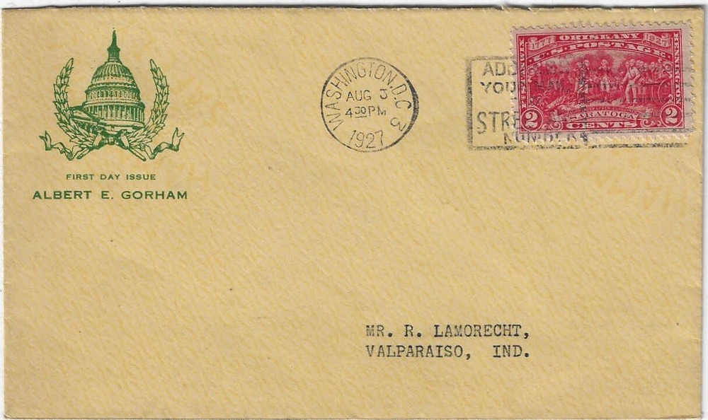 FDC   #644-6    Gorham   -- DC  cxl
