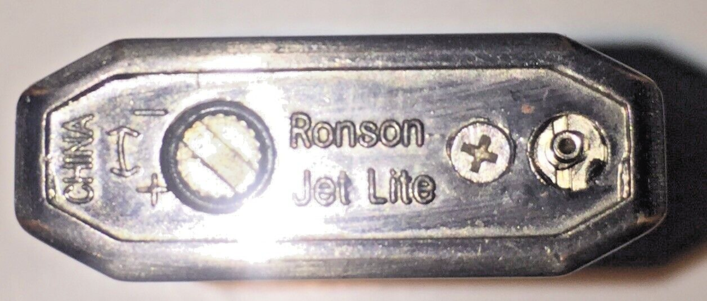 Ronson Jet Lite Butane Refillable Lighter