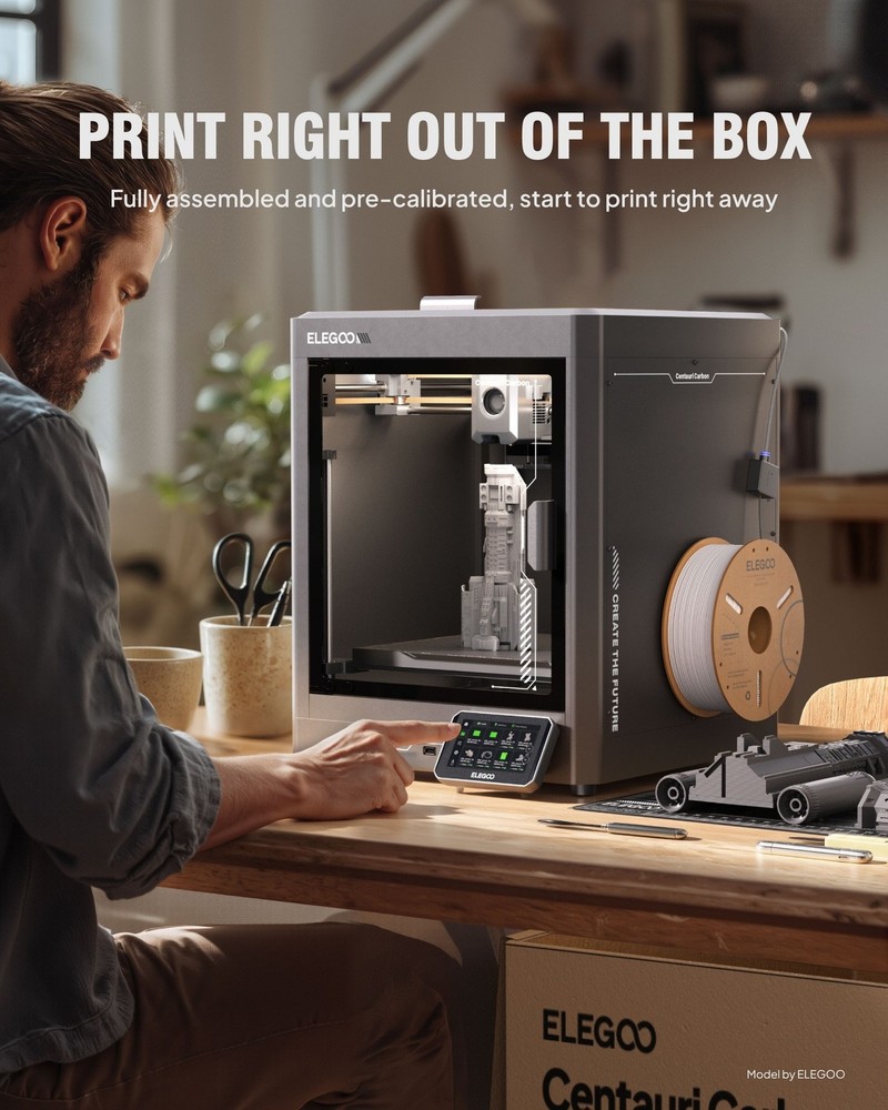 【In Stock】ELEGOO Centauri Carbon 3D Printer High Speed Core-XY FDM Printer NEW