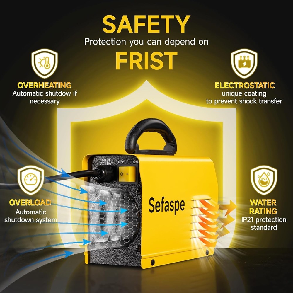 Ultra-Lightweight 110V MMA Welder with Dual-Mode & Smart Display Functionality